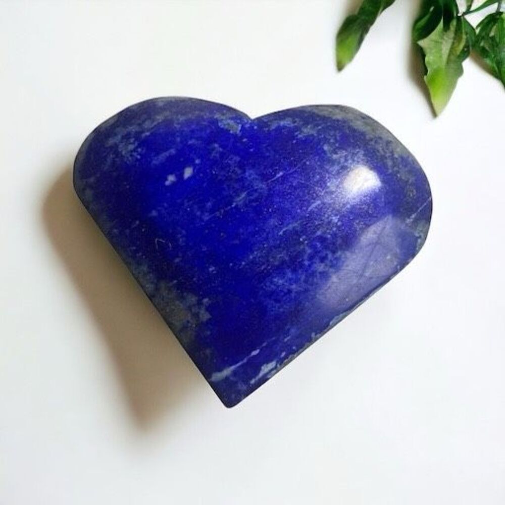Lapis‎ Lazuli Crystal Heart Carving